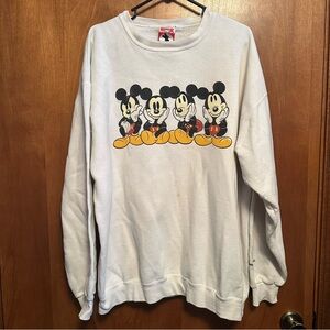 Vintage Mickey Mouse Disney Crewneck Sweatshirt XXL 2XL